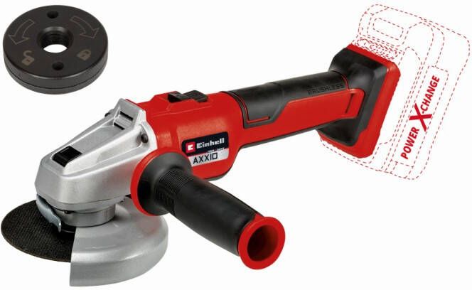 Einhell AXXIO 18 125 Q BL Solo Accu Haakse Slijper | 18V | 125 mm | Zonder accu en lader 4431151