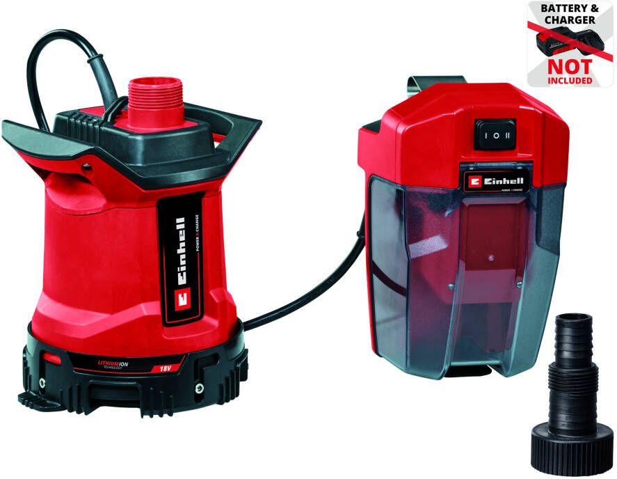 Einhell GE-DP 18 25 LL Li Solo Accu Vuilwaterpomp | 18V | 7000 L h | Zonder accu&apos;s en lader 4181590