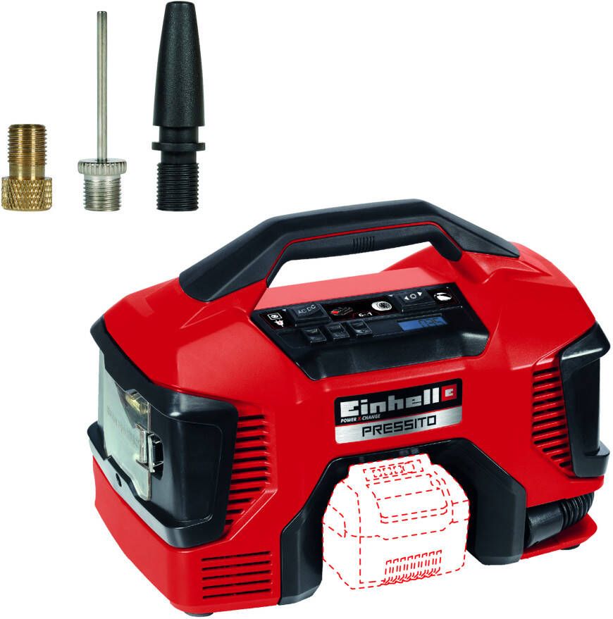 Einhell PRESSITO Solo Accu Compressor | 18V | 11 bar | 21 L Min 4020460