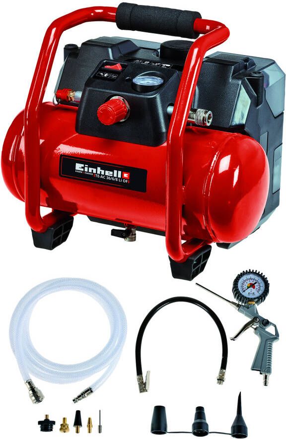 Einhell TE-AC 36 6 8 Li OF Set Solo Accu Compressor | 8 bar | 6L 4020450