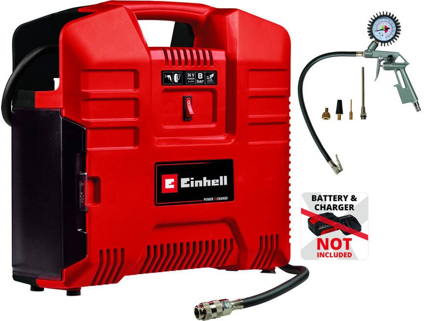 Einhell TE-AC 36 8 Li OF Set Solo Accu Compressor | 8 bar 4020440