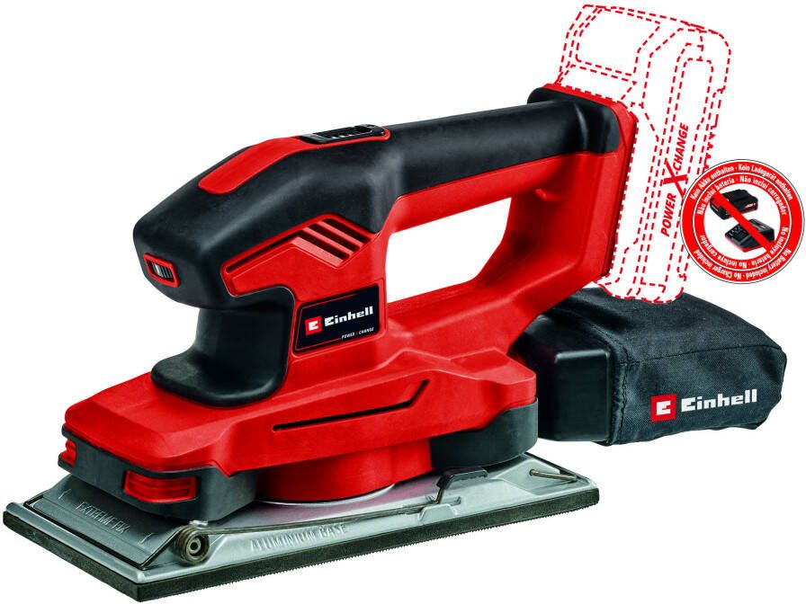 Einhell TE-OS 18 230 Li Solo Accu Vlakschuurmachine | 230 x 115 mm | Zonder accu en lader 4460720