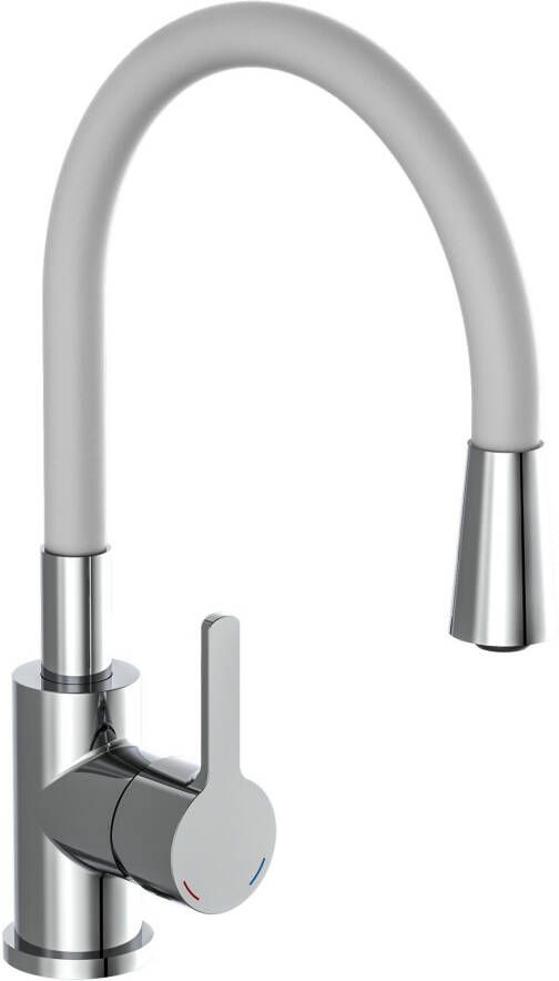 EISL FLEXO mengkraan keuken | chroom-lichtgrijs NI186FLHG