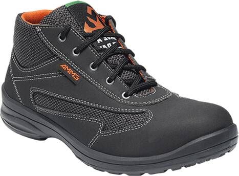 Emma Werkschoen Amber Hoog S1P | Zwart (D) | 11.148.001.01