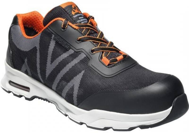 Emma Werkschoen Boston D Laag S1P | Zwart Grijs | 8715316138270