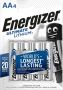 Energizer Lithium Batterij AA | 1.5 V DC | 3000 mAh | 4 stuks ENLITHIUMAAP4 - Thumbnail 2