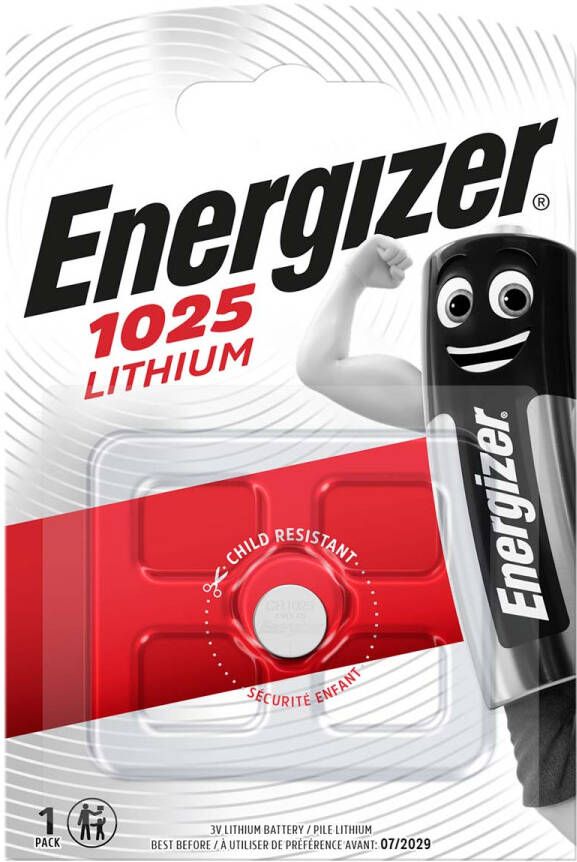 Energizer Lithium Knoopcel Batterij CR1025 | 3 V | 1 stuks EN-E300163500 - Foto 1