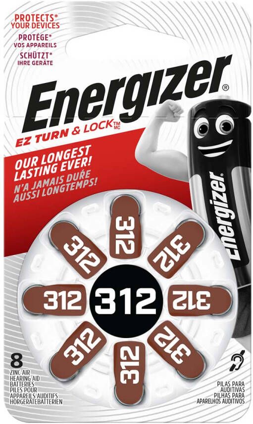 Energizer Zinc-Air Batterij PR41 | 1.4 V DC | 184 mAh | 8 stuks | Zilver | 1 stuks EN-53542574100