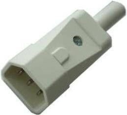Enzo Apparaatstekker wit 70 graden 6A 6173530