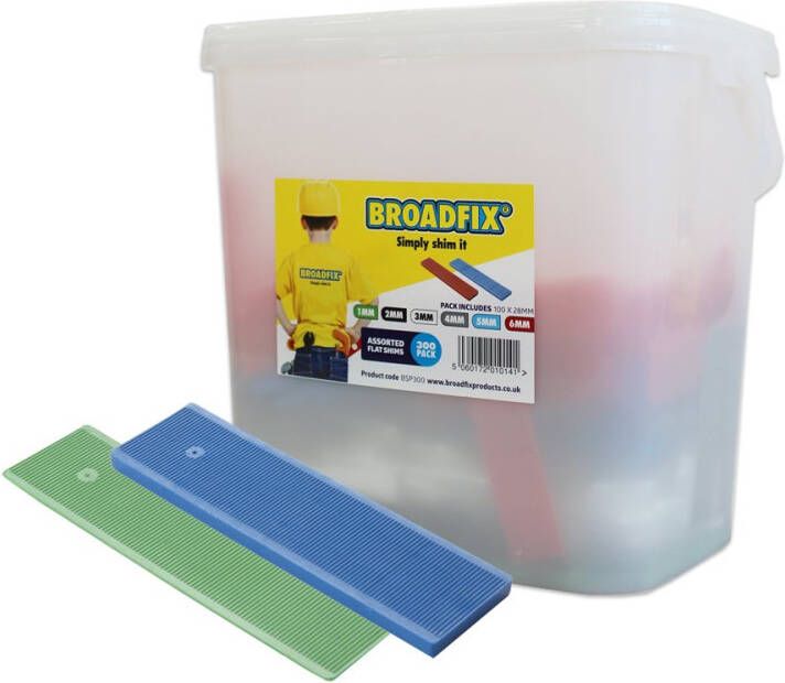 Enzo Boradfix Assortimend Vlakke Afstandshouders | 300 stuks | 1-6mm | 50 stuks van elk BSP300
