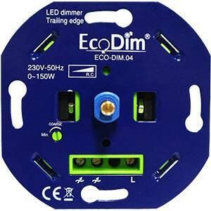 Enzo EcoDim LED dimmer 0-150W fase afsnijding inbouw ECO-DIM.04 4355410