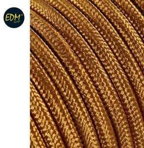 Enzo EDM Omsponnen snoer 2x0 75qmm goud 5m
