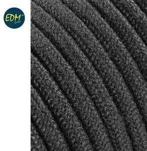 Enzo EDM Omsponnen snoer 2x0 75qmm zwart 5m