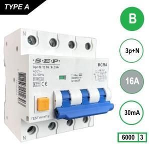 Enzo Aardlekautomaat 16A B kar 30mA 4p SEP 4518110