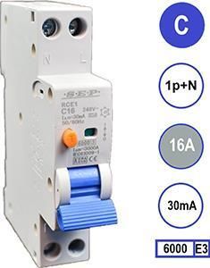 Enzo Aardlekautomaat 16A C kar 30mA 2p SEP 4518092