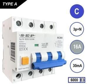 Enzo Aardlekautomaat 16A C kar 30mA 4p SEP 4518117