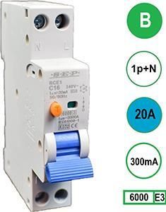 Enzo Aardlekautomaat 20A B kar 300mA 2P SEP 4518104