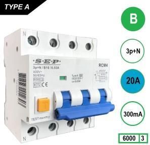 Enzo Aardlekautomaat 20A B kar 300mA 4p SEP 4518127