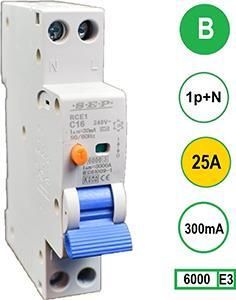 Enzo Aardlekautomaat 25A B kar 300mA 2P SEP 4518108