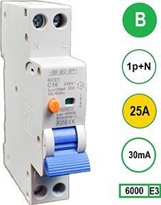 Enzo Aardlekautomaat 25A B kar 100mA 2P SEP 4518107