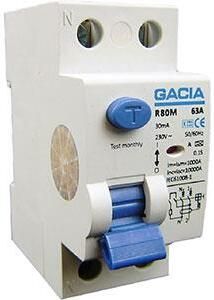 Enzo Aardlekschakelaar 63A 30mA 2p GACIA 4517794