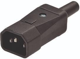 Enzo Apparaat contra stekker C13 70 graden MK zwart 6173532