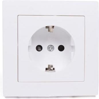 Enzo Benson inbouw stopcontact RA wit 4650010