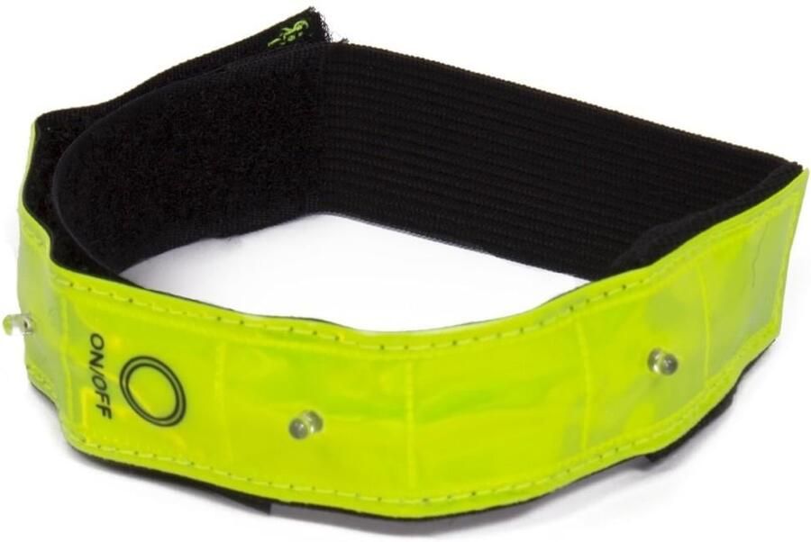 Enzo Benson LED armband reflecterend fluor met ledjes 5700331