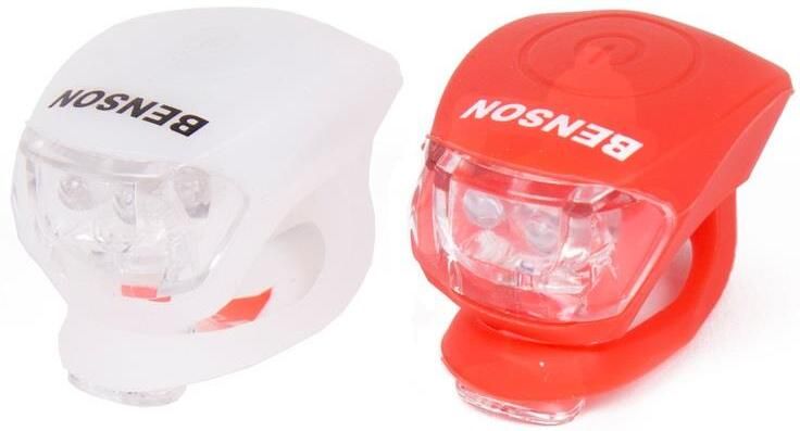 Enzo Benson LED fietslampset 2 delig rood wit 5700337