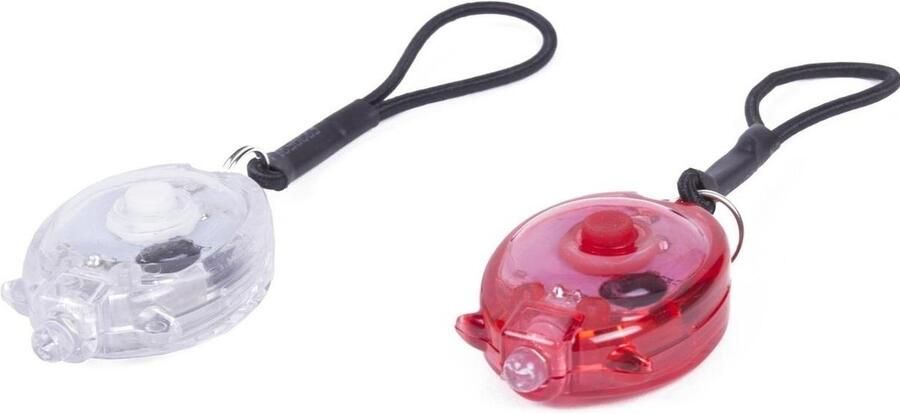 Enzo Benson LED fietslampset met elastiek mini 2 delig rood wit 5700335