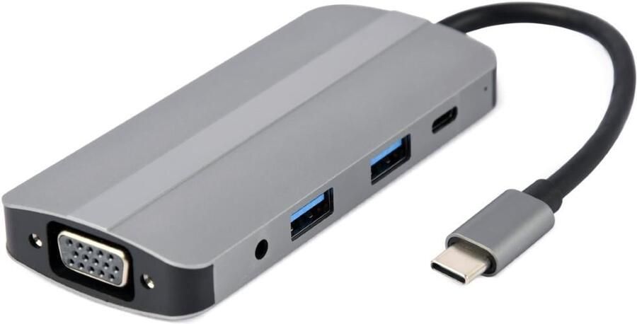 Enzo Cablexpert USB-C 8-in-1 multi adapter USB-C dock 8-voudig 9530508