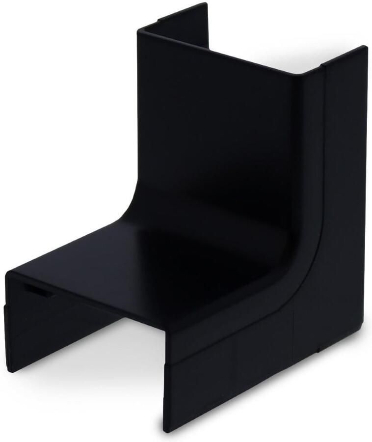 Enzo Canalit Systeem25 binnenbocht met bodemstuk 25x13mm zwart 4745710
