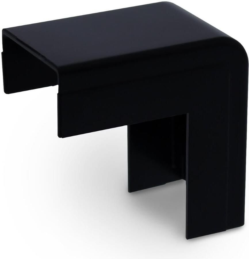 Enzo Canalit Systeem25 buitenbocht met bodemstuk 25x13mm zwart 4745715