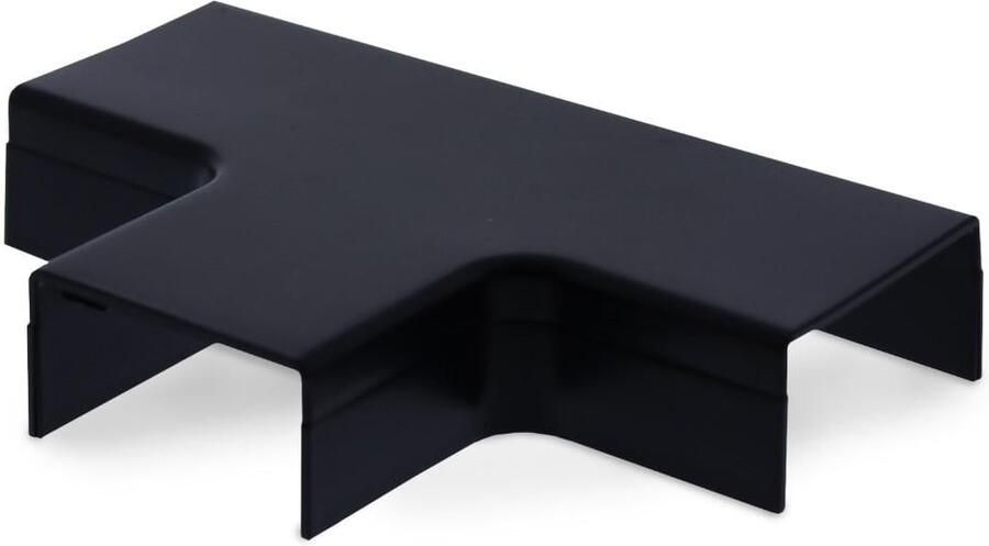 Enzo Canalit Systeem25 t-stuk met bodemstuk 25x13mm zwart 4745730