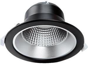 Enzo Tronix LED downlighter zwart reflector 15W Tri-White LED2415