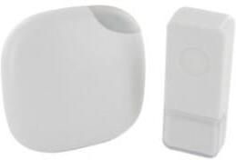 Enzo Chacon Draadloze deurbel set 300m plug-in design wit + flits 8415101