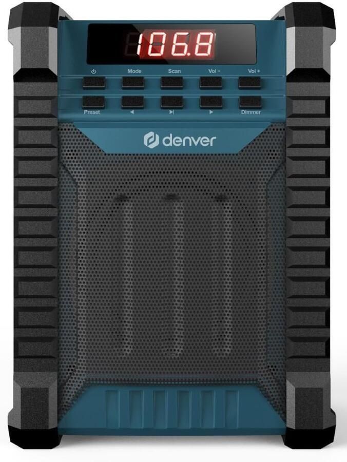 Enzo Denver Bouwradio met FM en Bluetooth oplaadbaar 8140350