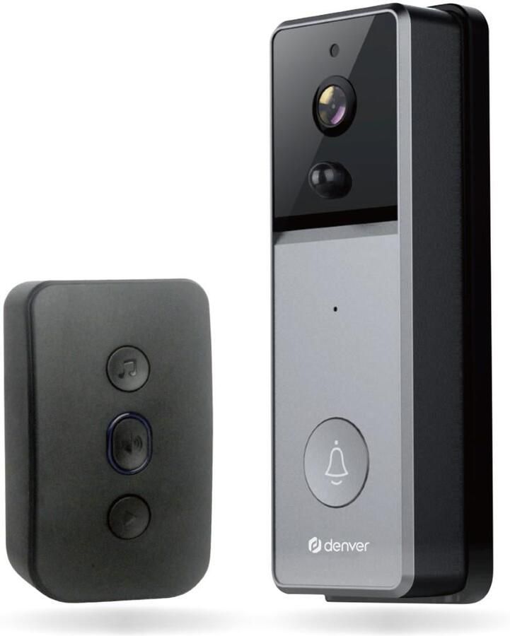 Enzo Denver WiFi video deurbel draadloos + plugin gong SMART Wi-Fi TUYA 6991000