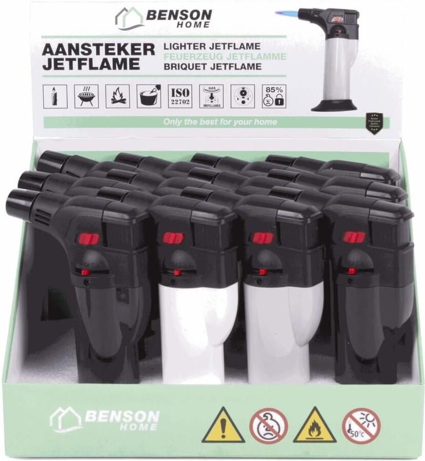 Enzo Display aansteker storm en creme brulee brander 7 5cm 9920061