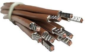 Enzo Draad 6qmm soepel 50cm bruin 4000545