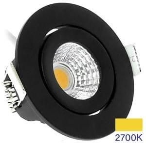 Enzo EcoDim LED inbouwspot 5W 2700K 62mm 60gr rond verstelbaar zwart LED4835