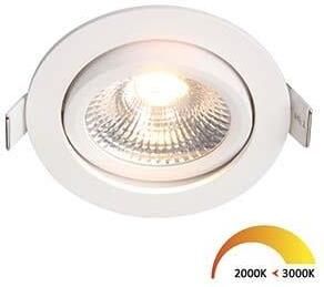 Enzo EcoDim LED inbouwspot 5W DimToWarm 85mm 36gr rond verstelbaar wit LED4700