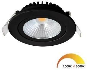 Enzo EcoDim LED inbouwspot 5W DimToWarm 85mm 36gr rond verstelbaar zwart LED4710