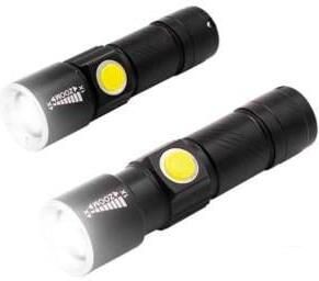 Enzo EDM LED zaklamp zoom 1W aluminium oplaadbaar 5710020
