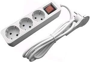 Enzo Entac TCD RA 3V 1 5m snoer haakse met platte stekker +schakelaar wit 6872626