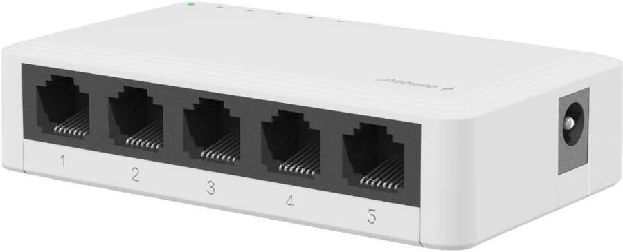 Enzo Gembird Netwerk switch 5 Poorts 10 100 1000Mbps 9510309