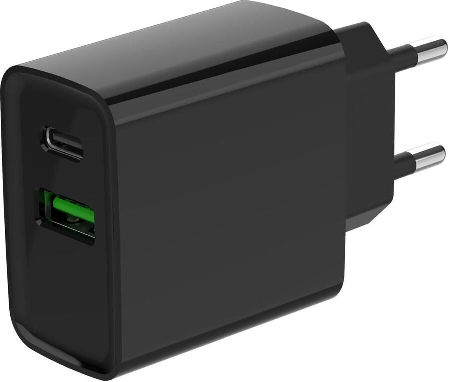 Enzo Gembird USB + USB-C snellader 20W zwart A9540150