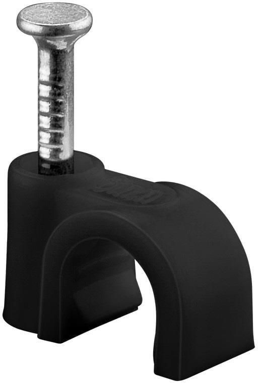 Enzo Goobay Kabelclip 6mm rond zwart box(100) 4113231