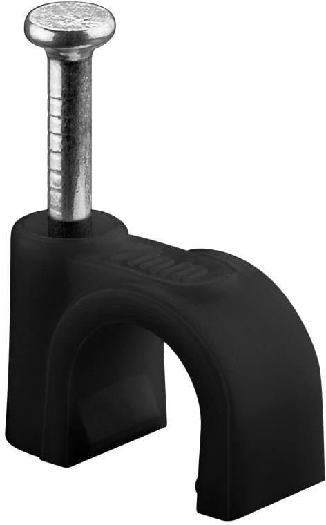 Enzo Goobay Kabelclip 7mm rond zwart box(100) 4113232