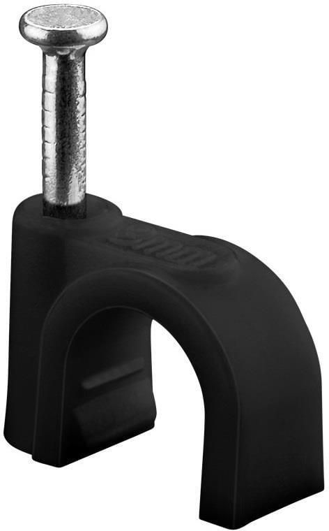 Enzo Goobay Kabelclip 8mm rond zwart box(100) 4113233